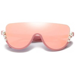 Oversized Luxury Sunglasses Women Rimless Summer Oversized Eyewear Shades Vintage Clear Lens Sun Glasses - 5 - CH18QAWD3WN $4...