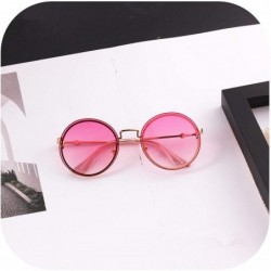 Oversized New Arrival 2019 Children Personality Round Lens FramelSun Glasses UV400 Boys Girls Kids Sunglasses Oculos - Pink -...