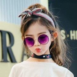 Oversized New Arrival 2019 Children Personality Round Lens FramelSun Glasses UV400 Boys Girls Kids Sunglasses Oculos - Pink -...