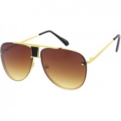Aviator Fashion Classic Aviator M32 Sunglasses - Amber - CN18ASART94 $21.27