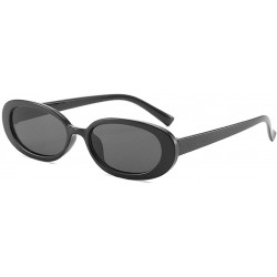 Semi-rimless Vintage Retro Small Frame Sunglasses Unisex Fashion Sun Glasses For Men/Women - F - CC18NUHMEAK $14.19