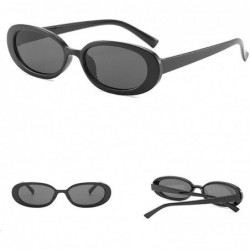 Semi-rimless Vintage Retro Small Frame Sunglasses Unisex Fashion Sun Glasses For Men/Women - F - CC18NUHMEAK $8.03