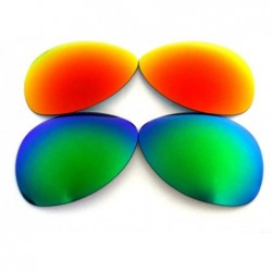 Sport Replacement Lenses For Oakley Plaintiff Polarized Green&Red 2 Pairs - S - CQ182ZC846R $31.67