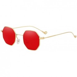 Square Multi Shades Steampunk Men Sunglasses Retro Vintage Er Women Fashion Summer Glasses UV400 - Gold W Red - CK199C054TS $...