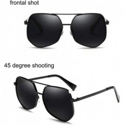 Rectangular Sunglasses Unisex retro Designer Style for men and women polarized uv protection Sun glasses - C718S3KQ2E7 $8.84