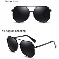 Rectangular Sunglasses Unisex retro Designer Style for men and women polarized uv protection Sun glasses - C718S3KQ2E7 $8.84