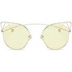 Cat Eye Women Unisex Fashion Cat Eyes Sunglasses New Shades Acetate Frame UV Glasses Sunglasses - D - C818SU4KK8Z $9.02
