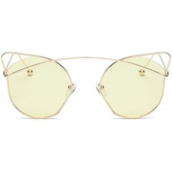 Cat Eye Women Unisex Fashion Cat Eyes Sunglasses New Shades Acetate Frame UV Glasses Sunglasses - D - C818SU4KK8Z $9.02