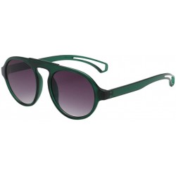Aviator Fashion Men Women Irregular Shape Sunglasses Glasses Vintage Retro Style Luxury Accessory (B) - B - CI195MA6Y8G $17.72