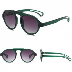 Aviator Fashion Men Women Irregular Shape Sunglasses Glasses Vintage Retro Style Luxury Accessory (B) - B - CI195MA6Y8G $8.43