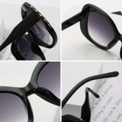 Oval fashion Shade Sunglasses Retro glasses Men and women Sunglasses - Green - C218LITQAYO $7.82