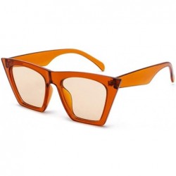 Cat Eye sunglasses Personalized Colorful versatile Champagne - Champagne Tea - CL190RI4470 $56.12