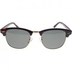 Square Semi Rimless Polarized Sunglasses Women UV Protection Men Retro Brand Sun Glasses - Matte Black / Black - CX18XYLQEDT ...