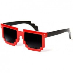 Square Retro 8-Bit Sunglasses Game Pixel Shades Wholesale - Lot of 6- Random Colors - CS1200I814F $15.37