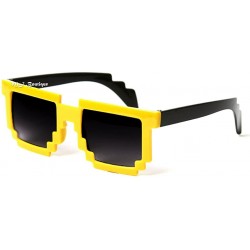 Square Retro 8-Bit Sunglasses Game Pixel Shades Wholesale - Lot of 6- Random Colors - CS1200I814F $15.37