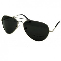Aviator Classic Aviator Sunglasses Brand New with - Silver Frame- Smoke Lens - CT11CQYOXAR $18.70