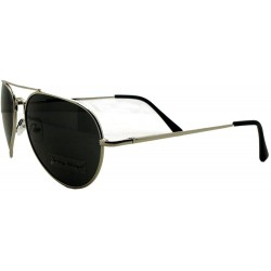 Aviator Classic Aviator Sunglasses Brand New with - Silver Frame- Smoke Lens - CT11CQYOXAR $8.50