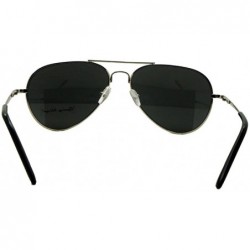 Aviator Classic Aviator Sunglasses Brand New with - Silver Frame- Smoke Lens - CT11CQYOXAR $8.50