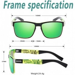 Sport Vintage Polarized Sunglasses for Men and Women Driving Sun Glasses 100% UV Protection 518 - Green - CL193N9Y03D $21.46