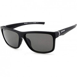 Rectangular Telluride Sunglasses & Carekit Bundle - Rubberized Matte Black / Smoke Polarized - CF18OEMX0CD $44.18