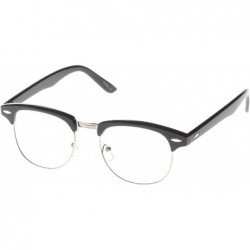 Square Soho Retro Square Fashion Sunglasses - Black-silver - CJ11OJZAAYD $9.49