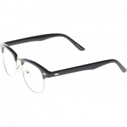 Square Soho Retro Square Fashion Sunglasses - Black-silver - CJ11OJZAAYD $9.49