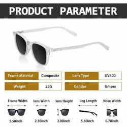 Sport Polarized Sunglasses for Women- Square Polarized Sunglasses Unisex Fashion Glasses UV400 Protection - CA18SHK4OM0 $15.70