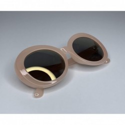 Round Round Retro Pink Sunglasses for Women Polarized - CN196HKKX0T $11.84