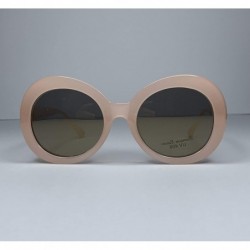 Round Round Retro Pink Sunglasses for Women Polarized - CN196HKKX0T $11.84