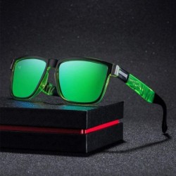 Aviator Sunglasses 2019 New Fashion Square Polarized UV400 Color Coating Sports 1 - 3 - CE18YLA3T8H $7.89