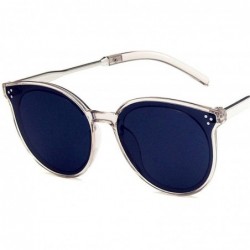 Cat Eye Designer Cat Eye Sunglasses Women Ladies 2019 Big Transparent Sun Glasses - Transparent Pink - CM18W8X0NZH $22.10