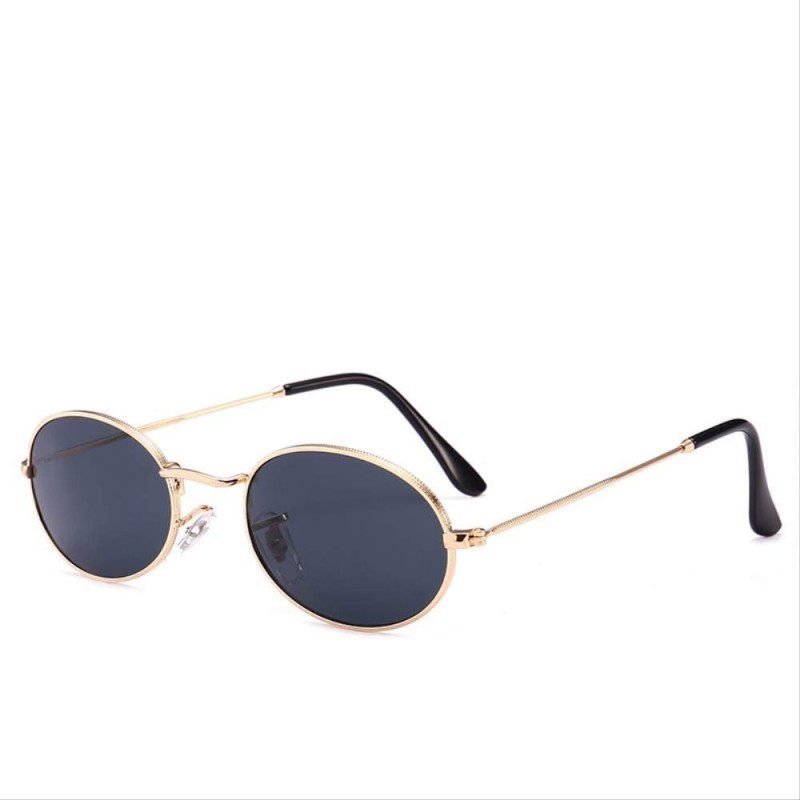 Oval Vintage Trending Oval Sunglasses Colored Gorgeous Round Metallic Glasses - CI18IH5Z7LN $30.63