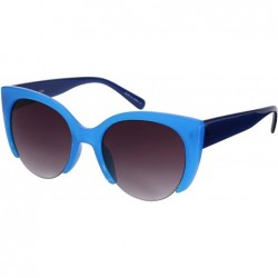 Cat Eye Women's Designer Inspired Cat Eye Sunglasses with Gradient Lens 32118-AP - Blue - C712B8RD70F $12.10