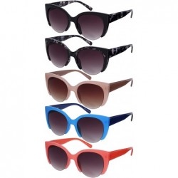 Cat Eye Women's Designer Inspired Cat Eye Sunglasses with Gradient Lens 32118-AP - Blue - C712B8RD70F $12.10