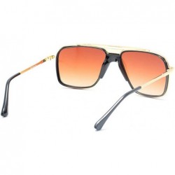 Goggle Fashion Sunglasses Ladies Trend Sunglasses Tide Box Thick Nose Sunglasses Mens Goggle - Brown - C918Y85AH0E $11.72