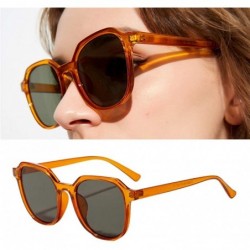 Oval 2x Vintage Rectangle Cut Rimless Sunglasses Designer - CM190N8UW5L $19.86