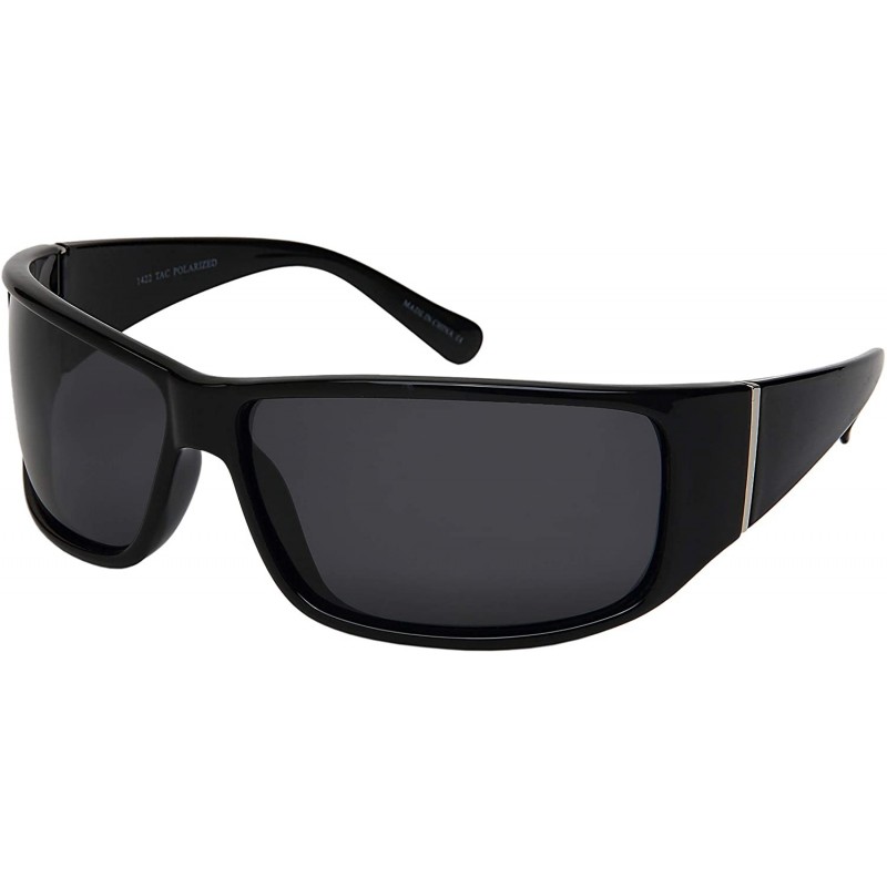 Sport Sport Wrap Style Unisex Sunglasses 100% UV400 Protection Ultra Light - Black Frame/Grey Lens - CH18YRKO8C6 $9.07