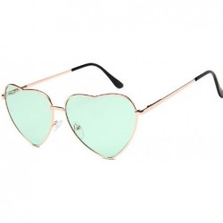 Goggle Vintage Sunglasses Designer Gradient Glasses - Gold Green - CC196R79R4X $35.54