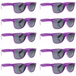 Wayfarer BULK WHOLESALE UNISEX 80'S RETRO STYLE BULK LOT PROMOTIONAL SUNGLASSES - 10 PACK - Purple - CC1806CXYL2 $40.83