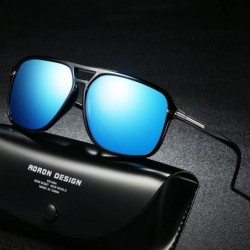 Oversized Ultra Light Men's Polarized Sunglasses Pilot for Men & Women Classic Style for Traveling Driving - Brown - CS18968D...