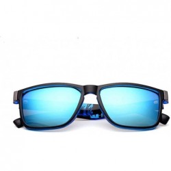 Aviator Sunglasses 2019 New Fashion Square Polarized UV400 Color Coating Sports 5 - 5 - CO18YQO5O37 $10.11