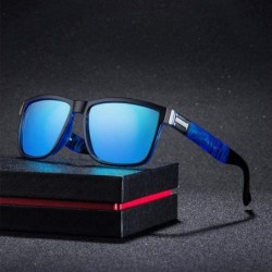 Aviator Sunglasses 2019 New Fashion Square Polarized UV400 Color Coating Sports 5 - 5 - CO18YQO5O37 $10.11
