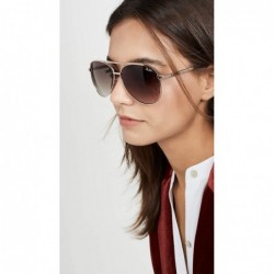 Aviator Women's Vivienne Mini Sunglasses - Gold - C518YROMQEN $44.17