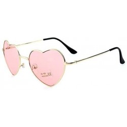 Rimless Ladies Heart Shaped Sunglasses Metal Women Designer Fashion Rimless Lenses Sun Glasses - C14 - CI18Y40ROMR $20.63