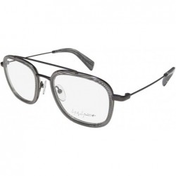 Aviator Yy1026 Mens/Womens Designer Full-rim Eyeglasses/Eyeglass Frame - Grey Line - CB198D5IXS2 $87.31
