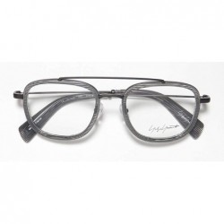Aviator Yy1026 Mens/Womens Designer Full-rim Eyeglasses/Eyeglass Frame - Grey Line - CB198D5IXS2 $36.09