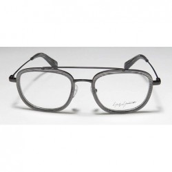 Aviator Yy1026 Mens/Womens Designer Full-rim Eyeglasses/Eyeglass Frame - Grey Line - CB198D5IXS2 $36.09