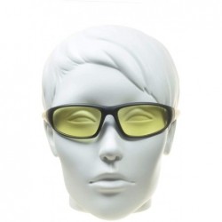 Wrap Bifocal Sunglass Readers ANSI Z87 Safety Grey Clear Yellow HD Outdoor - Yellow - C518DT8I6TO $16.96
