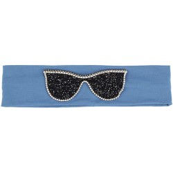 Wrap Sunglasses Headb s Elastic Stretch Headb Rhinestones Hair B - Black Blue - CI18T94D0E8 $52.93