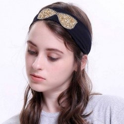 Wrap Sunglasses Headb s Elastic Stretch Headb Rhinestones Hair B - Black Blue - CI18T94D0E8 $25.38